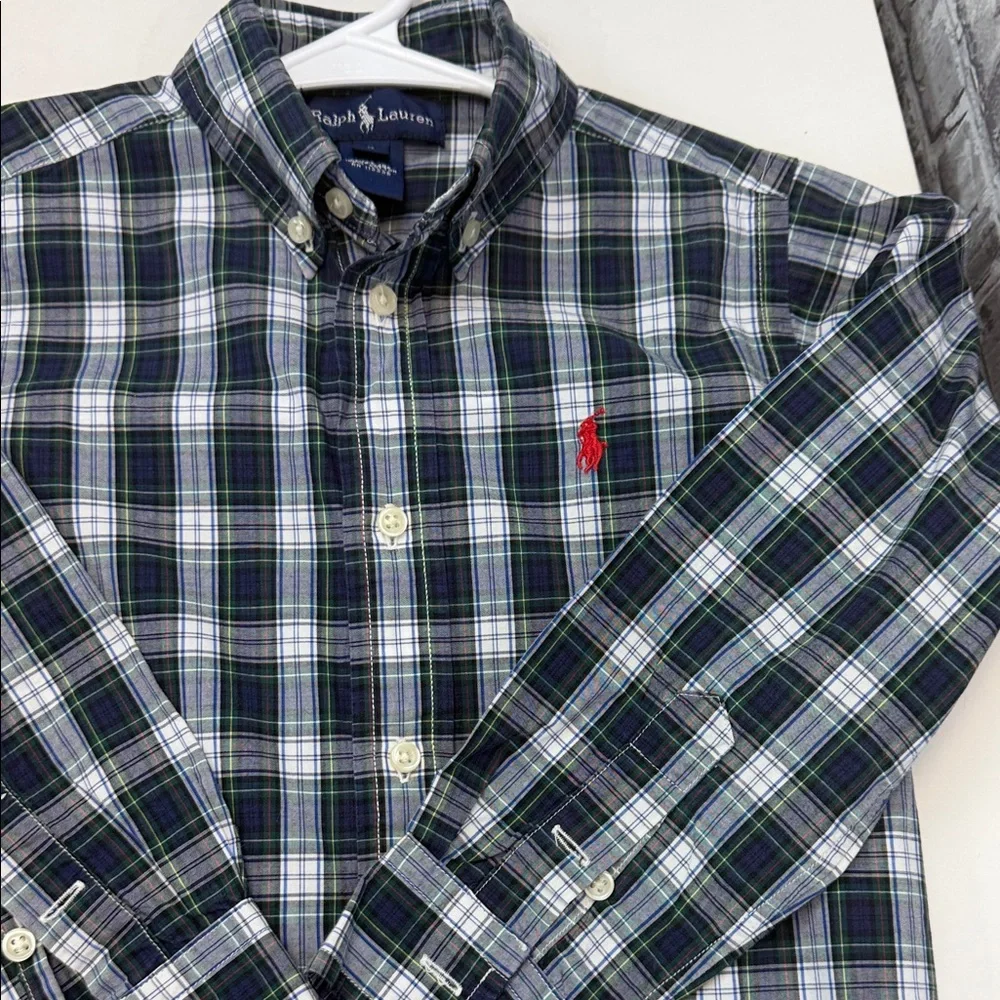 Boy's Ralph Lauren Multicolor Plaid Shirt‎